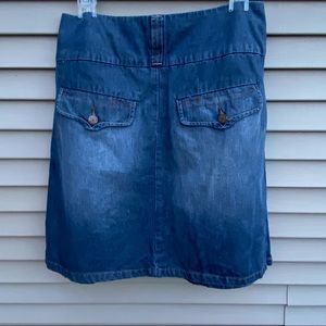 EUC Active Wear European denim jean bubble skirt